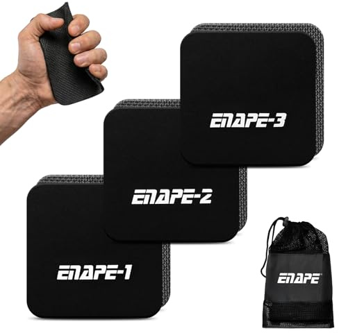 ENAPE Griffpolster, Griffpolster für Gewichtheben, Neopren Workout Pads für Fitness, Bodybuilding & Krafttraining Schwarz Alternative für Trainingshandschuhe - für Frauen & Männer