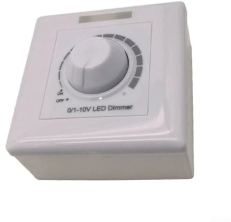 Zilimontt 0-10V Light Dimmer Switch with Adjustable Brightness, Digital Dimming Controller, Safety Isolated Circuit, Wide Range 0% to 100%, AC85-277V Input,