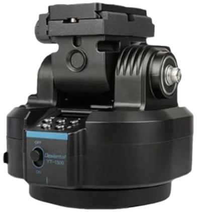 Wesafrae YT-1500 Auto Motorized Rotating Panoramic Tripod Head Stabilizer for Camera Phone Pan Video Tripod Head with Remote Control