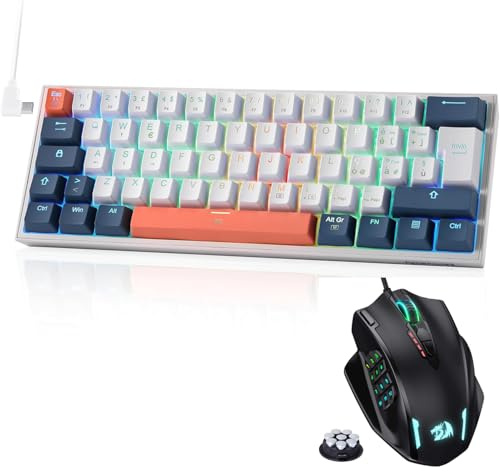 Redragon K617 Fizz 60% Wired RGB Tastiera Gaming M913 Elite - Mouse bundle