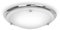 MiniSun | Modern IP44 Silver Chrome & Glass Flush Bathroom Ceiling Light | Bath Ceiling Lights, Home Décor & Improvement Essential | Includes Bulb [Warm White]
