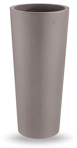 Vase hoch Genesis Rund Hoch Cm 85 x Durchm 38 cm Col. taupet Avana amdgarden