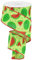 RG0199209 Wassermelonen-Schleifenband auf Leinwand, 6,4 cm, Hellgrün