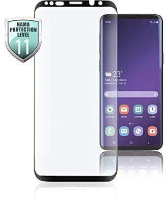 Hama 186246 Displayschutzglas Passend fuer (Handy): Samsung Galaxy S10 1St., Schwarz