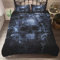 Morbuy Bettbezug Bettwäsche Set Dunkle Serie, Weiche Mikrofaser 3D Gothic Horror Schädel Drucken Bettwäsche Set mit Reißverschluss Bettbezug und Kissenbezüge (135x200cm-2pcs,Schädel Rauchen)