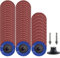 50Pcs Quick Change Discs set 60 GRITS 2 Zoll A/O Sanding Discs mit 1/4Holder for Die Grinder Surface Prep Strip Grind polnischer Finish Burr Rust Paint Removal Surface Conditioning Discs