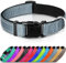 Joytale Halsband Hund, Gepolstertes Hundehalsband Breit aus Neopren Nylon Hundehalsband Verstellbar für Mittelgroße Hunde, Weich und Reflektierend Hundehalsbänder, M, Grau