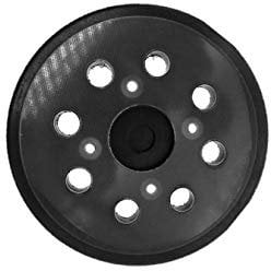 125mm 8 Hole Backing Pad for Random Orbital Sander // 4 Screw Attachment // Strong Hook and Loop // Medium/Hard Density