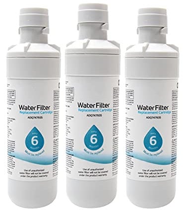 Tongdejing Lot de 3 filtres à eau de rechange LT1000p pour réfrigérateur Kenmore9980 remplaçables Blanc