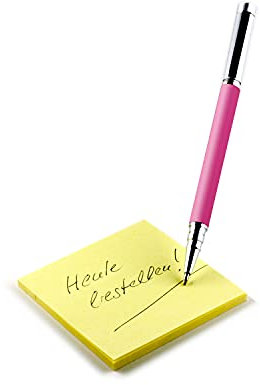Slabo Stylus Pen für Smartphone | Phablet | Tablet Eingabestift und Kugelschreiber Touch Stift | Touchscreen Stift – PINK | Silber