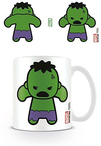 empireposter Marvel - Kawaii - Hulk - Keramik Tasse - Größe Ø8,5 H9,5cm