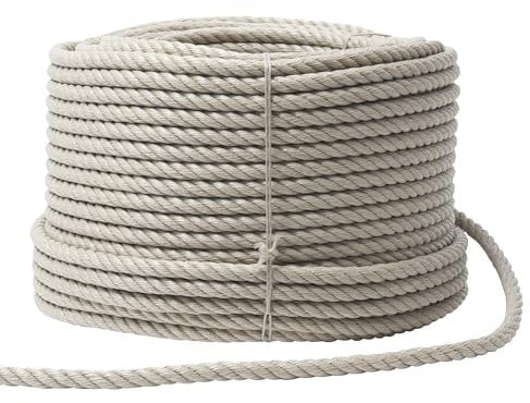 WERKA PRO Corde Polyvalente en Polypropylène Résistante aux Intempéries, Idéale pour Jardinage et Usage Domestique, Ø 16 mm, Longueur 100 m, Couleur Beige - Haute Résistance et Durabilité.