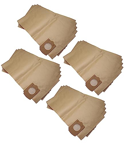 vhbw 20x Staubbeutel kompatibel mit Bosch PAS 1000 | GAS 1000 RF, GAS 12-30 F, PAS 11-25, PAS 1000F Staubsauger - 50cm x 30cm braun