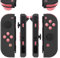 eXtremeRate Ersatz Tasten für Nintendo Switch Joycon, DIY-Full Knöpfe D-Pad/ABXY/+-/SL SR Trigger Bumper Buttons Kit für Switch OLED Joycon(Transparent Pink)-KEIN Joy Con