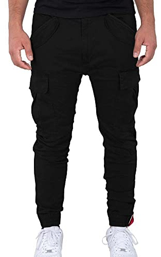 Alpha Industries Airman Pant Freizeithose für Herren Greyblack