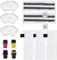 Wiseten 12 Pezzi di Accessori per il Pulitore a Vapore Karcher Easyfix SC2 SC3 SC4 SC5, 3 Teli in Microfibra + 2 Panni Abrasivi + 3 Panni per Ugelli Manuali Microfibe + 4 Spazzole Rotonde