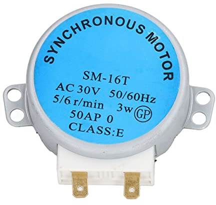 Microwave Turntable Motor Replacement, Stable SM 16T AC30V Microwave Oven Synchronous Motor for Kitchen (Glass Disc Motor)