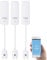 Luminea Home Control Wasserstandsmelder: 3er-Set ZigBee-Wassermelder, EXT. Sensor, 2 J. Batterielaufzeit, App (Wasserstandssensor, Wasserwarner ZigBee, Waschmaschine)