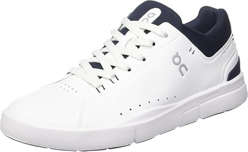 On Herren The Roger Advantage Sneaker, Weiß/Midnight, 42.5 EU