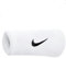 Nike Uni Swoosh Doublewide Handgelenke, Weiß/Schwarz, Einheitsgröße