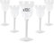 Table'Colors Lot de 100 Verres A Pied Plastique Lavable et Reutilisable - Pack de 100, Emboitage Parfait, Grande Stabilité, Idéal Mariage, Anniversaire, Réceptions - Contenance 16cl (Blanc)