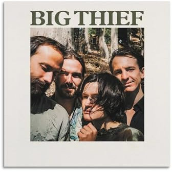 klouds Big Thief Cover-Poster, dekoratives Gemälde, Leinwand, Schlafzimmer, Kunst, Wohnzimmer, Dekoration, modern, ästhetisch, 30 x 30 cm, ungerahmt