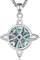EUDORA Harmony Ball Nudo de Bruja Plata Collier en Argent Sterling 925 Original pour Femme, Nœud de Sorcière Amulettes de Protection de Brujeria, Pendentif Wiccan Cadeau pour Fille épouse, 55,9 cm