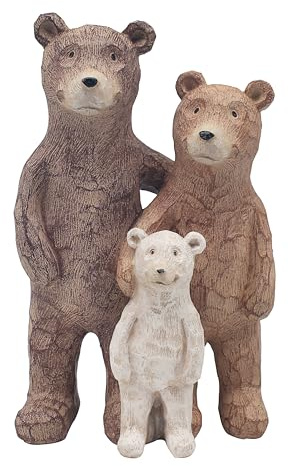 The Leonardo Collection Bären-Familienfigur für Zuhause und Büro, Heimdekoration, Ornamente, Geschenk für Damen und Herren, schöne Figur für drinnen und draußen, Wohnzimmer-Dekor-Ornamente