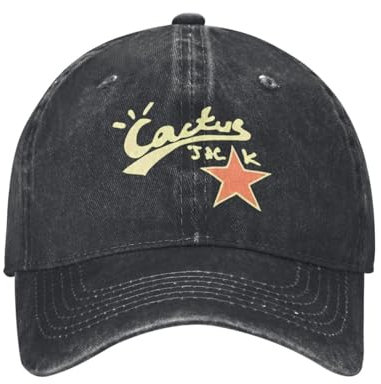 OAAJKOAM Casquette de Baseball Vintage Cactus Jack Unisexe en Coton Vieilli avec Logo Rappeur Travis pour l'été