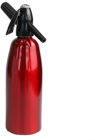 Machine à eau gazéifiée pour un usage domestique pour créer des boissons pétillantes personnalisées avec facilité (rouge)