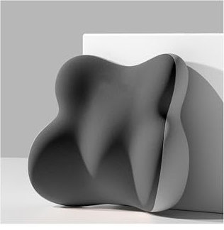 NBONNXML Lendenkissen Auto, für Ford Transit Custom 2012 Onwards Memory-Schaum Lordosenstütze Kissen bequemer Halsunterstützungskoffer Auto Lendenwirbelsäule Kissen,A