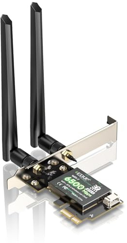EDUP® PCIe WLAN Karte für PC, WiFi 7 BE6500 Mbps, MT7925AUN Chip | High-Speed Netzwerkkarte für Gaming, PCIe WiFi Card mit Bluetooth 5.4, PCIe-Adapter kompatibel mit Windows 11 & Linux 6.7+