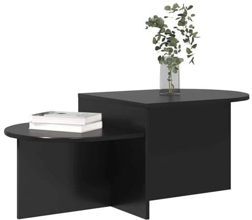 vidaXL Couchtisch Schwarze Eiche 100 x 50 x 40 cm Holzwerkstoff, Wohnzimmer, moderner Couchtisch, minimalistisches Design, stylisches Zentrum für Deko und praktische Nutzung