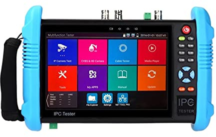 Tester CCTV, Tester CCTV da 7 pollici, tester di videosorveglianza 4K, uscita POE, test WiFi/uscita DC12V portatile