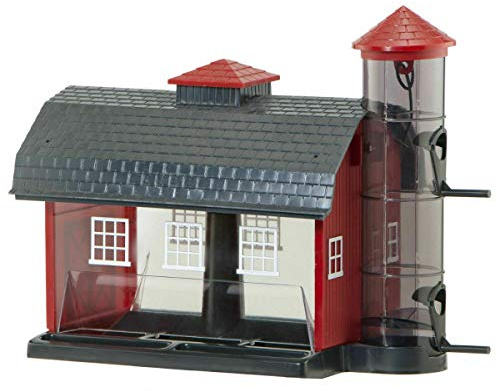 Audubon Red Barn Combo Seed Bird Feeder Model 6290