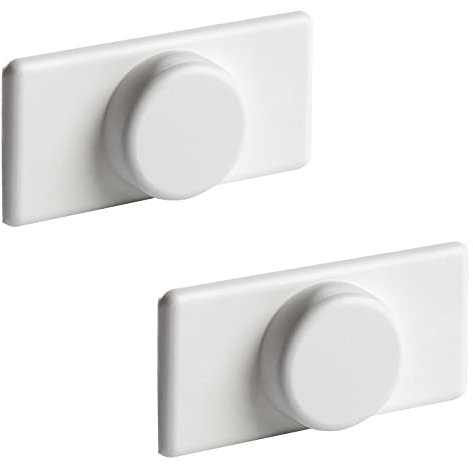 Ventanara® Magnethalter Rollo ohne Bohren Weiß 2er Set