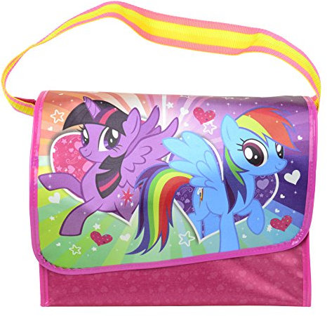 Markwins Niedliche Umhänge-Tasche mit Beauty-Set, 1er Pack (Lipgloss, Abzieh-Nagellack, Body-Glitzer, Ringe)