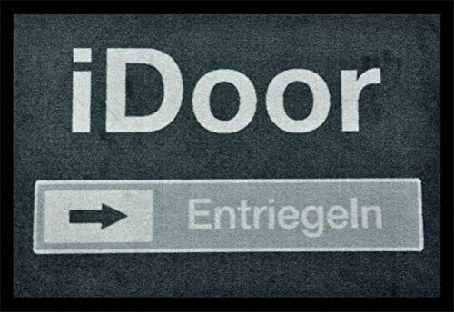 WohnDirect iDOOR Lustige Fußmatte für Innen und Aussen - Fussmatten für die Haustüre - rutschfest + waschbar Türmatte, Fußabtreter, Fussabstreifer 50x70cm
