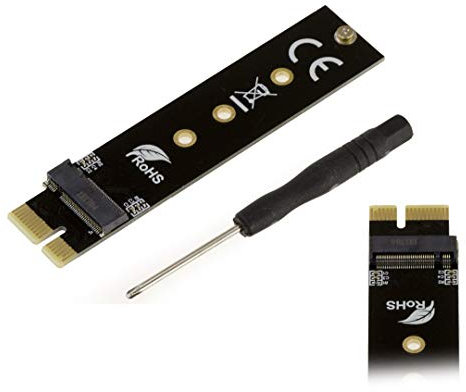 KALEA-INFORMATIQUE PCIe x1 Compact Controller Card-Adapter für SSD M.2 Typ M2 NGFF PCIe NVMe oder AHCI - Support SM951 PM951 950 PRO 960 EVO
