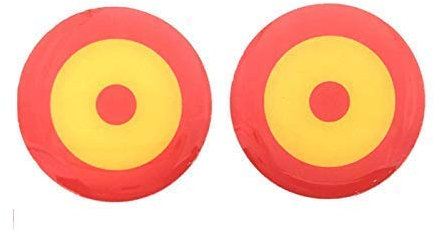 Pegatina de Resina Bandera España Escarapela 33mm 2Uds