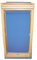 Rollo für VELUX Dachfenster Abdunkelungsrollo für TYP GGL/GPL - 606 oder S06 - Farbe mittelblau - mit Haltekrallen