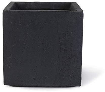 Köhko® Blumenkübel aus Fiberglas Pflanztopf 40x40x40 cm Anthrazit Quadrat