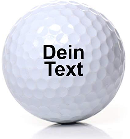 Golfball mit Gravur Wunschtext für Golfspieler/in Lasergravur Dein Text personalisiert, Golfsport Dein Text Personalisieren, Staffelpreise für 3, 6 oder 10 Golfbälle (10 STK Wilson 4,69/STK)
