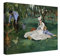 PICANOVA – Édouard Manet – The Monet Family in Their Garden at Argenteuil 40x30cm – Bild auf Leinwand – Premium Kunstdruck Auf 2cm Holz-Keilrahmen Für Schlaf- Und Wohnzimmer – Klassische Kunst