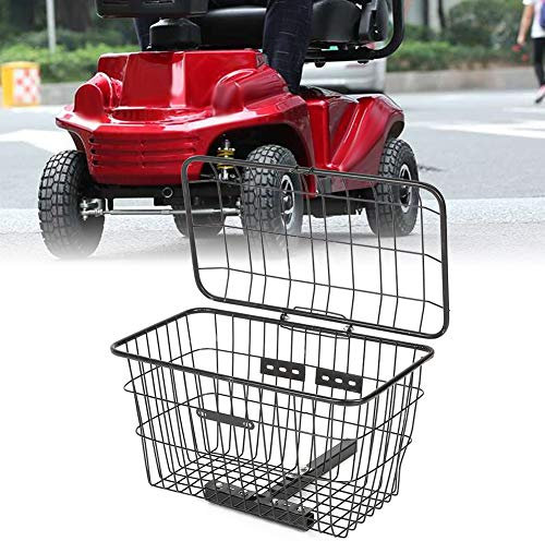 Scooter Basket Zubehör Hinterer Korb Klappbare Detchable Vordertasche Hinten Hängender Fahrradkorb Fahrradtasche Gepäckträger für Mountainbike-Zubehör Fahrradrahmenkorb