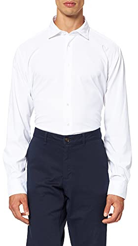 Seidensticker Herren Business-Hemd - Extra Slim Fit - Bügelfrei - Kent-Kragen - Langarm - Baumwollmischung, Weiß, 40 EU