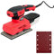 Ponceuse vibrante 220W - Plateau ponçage 90x187mm - Fixation auto-agrippante - 6 Vitesses variables - Livrée avec 2 abrasifs