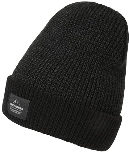 Herren Helly Hansen Logo Cuff Beanie, Schwarz, STD