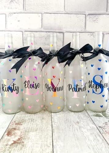 Birthday Milestone Light Up Bottle, Personalised Present For Women, Gifts for Friends with Name, 21st Birthday Gifts for Her, Wine Bottle with Lights inside Gift, 18th Birthday Girl Gift, Age Gifts