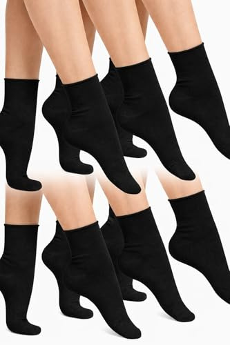 DAC calzini donna senza elastico taglio laser in filo di scozia - confezione 3/6 Paia - taglia unica 36-41 - Moda Made in Italy